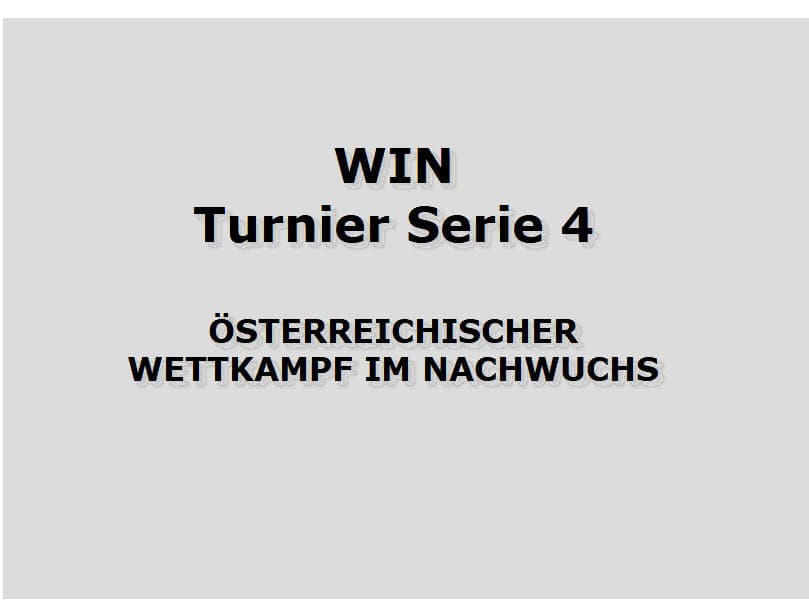 Linz ist Schauplatz der WIN Turnier Serie 4