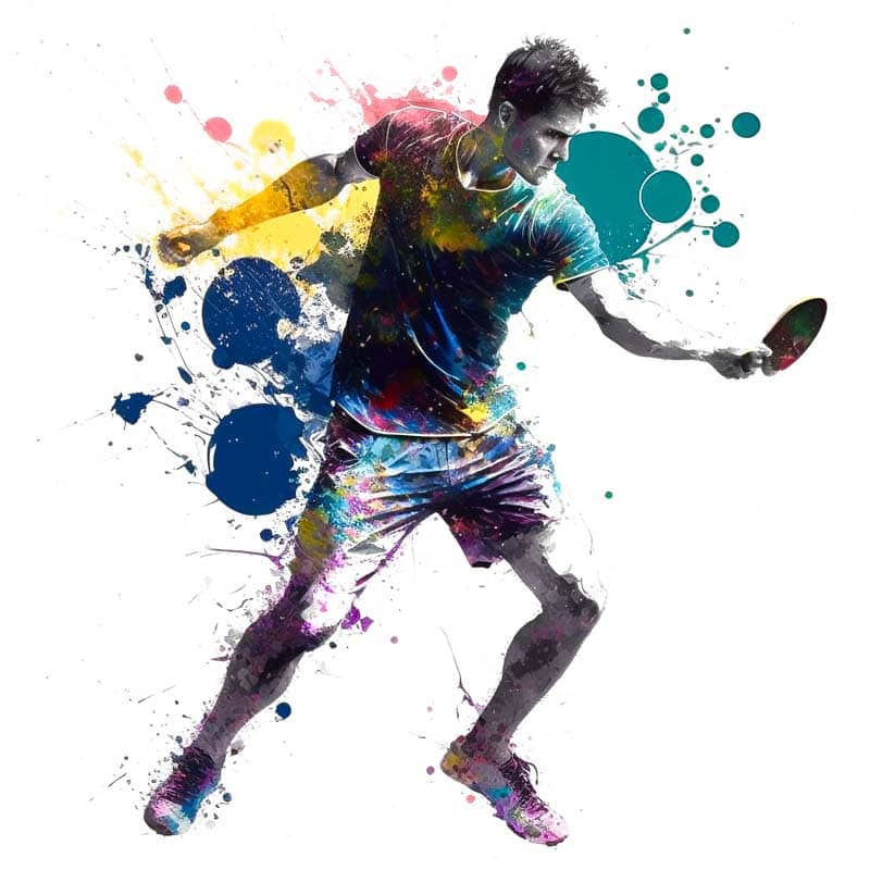 Kind mit Eltern übt gemeinsam Tischtennis Kind mit Eltern übt gemeinsam Tischtennis
