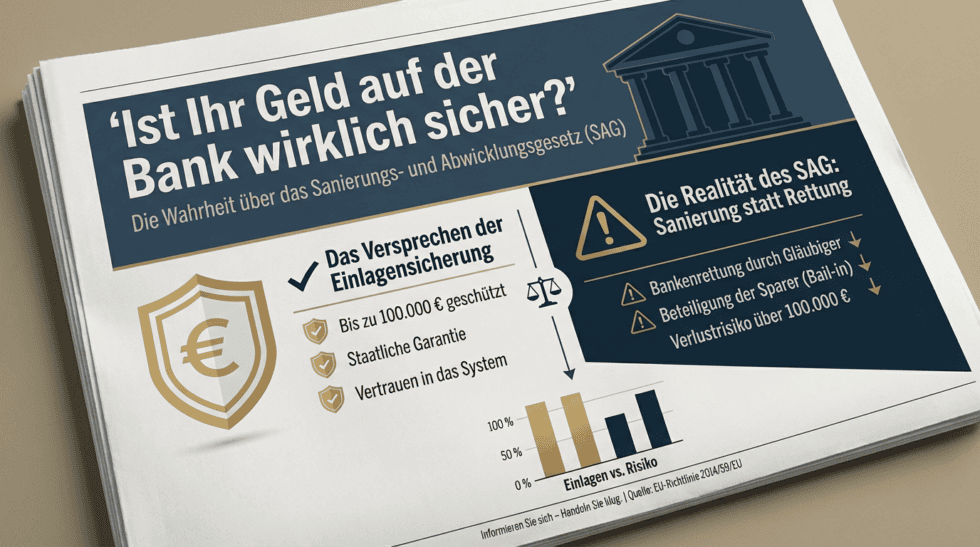 Wie sicher ist Ihr Bankguthaben wirklich? Fakten zum SAG