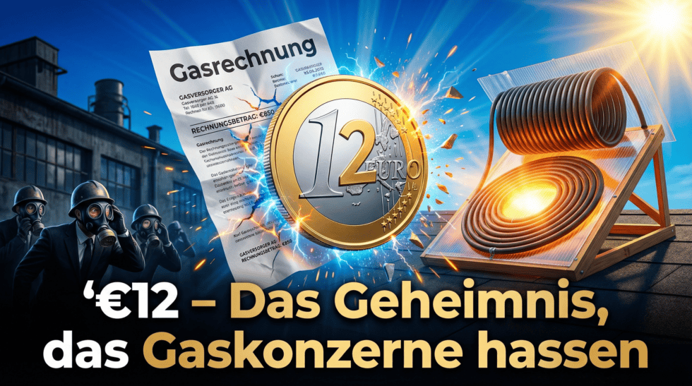 Mit 12€ Solar-Trick 80% Gas sparen – so gehen Energiekonzerne leer aus.
