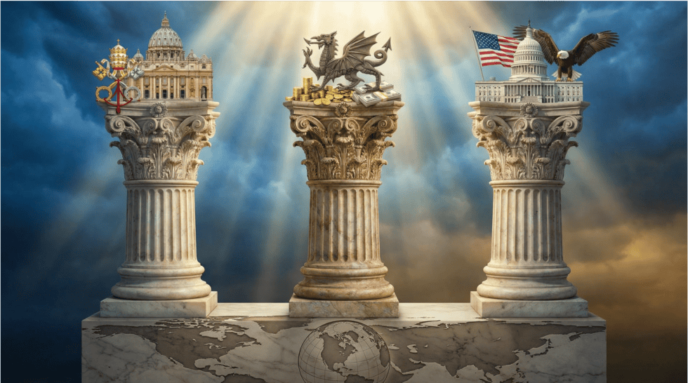 Die drei Säulen der Macht: Vatikan, City of London und Washington D. C.