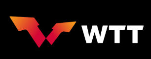 Österreichischer Tischtennisverband ÖTTV Infos: Bundesliga Vereine, ÖTTZ Magazin, Regeln, Schiedsrichter und internationale Verbände Stilisiertes W-Logo mit Farbverlauf und WTT-Schriftzug auf schwarzem Hintergrund; dynamisch und modern.