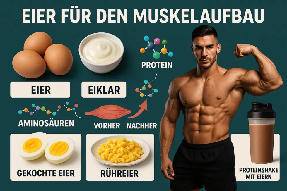 Warum Eier für den Muskelaufbau so wichtig sind – mit vielen praktischen Beispielen