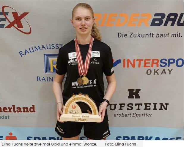 Österreichische Tischtennis-Nachwuchselite – Elina Fuchs