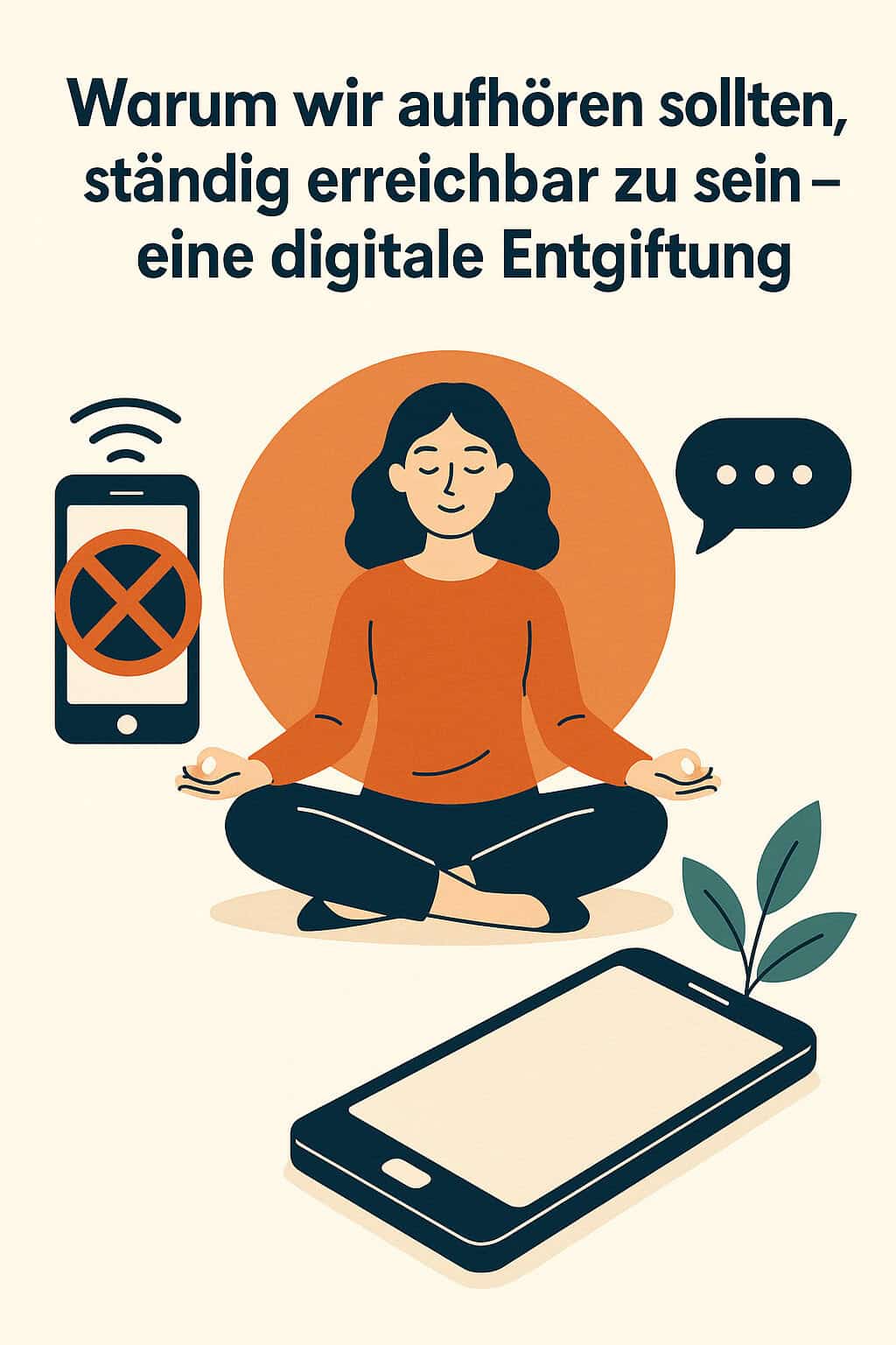 Digitale Entgiftung: Achtsamkeit und innere Ruhe durch weniger Smartphone-Nutzung finden.