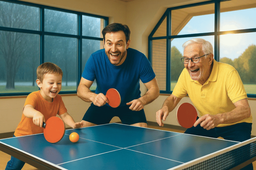 Tischtennis – die ideale Ballsportart bei jedem Wetter und bis ins hohe Alter