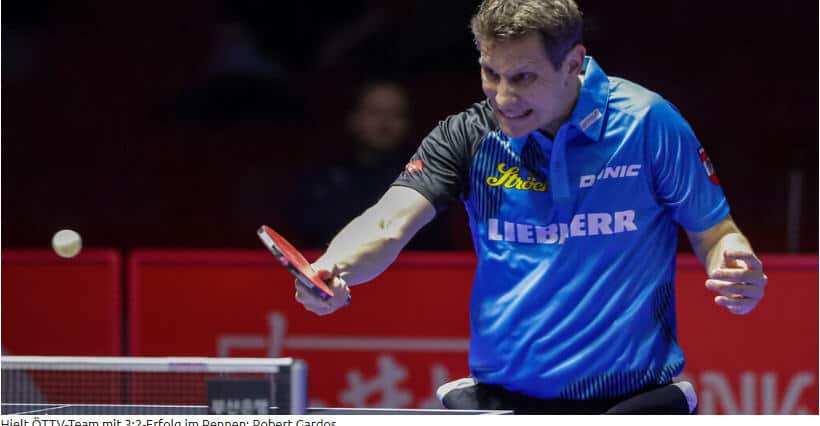 Die Herren Österreichs haben im WM-Achtelfinale nach einem 3:2-Krimi gewonnen, während die Damen gegen Thailand verloren haben. Robert Gardos Tischtennisspieler Österreich