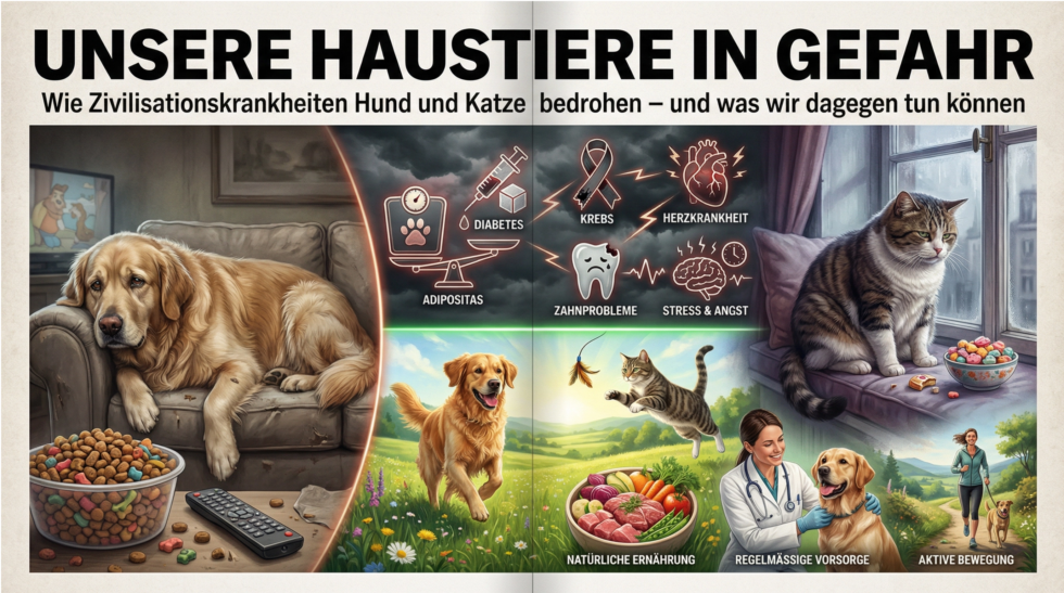 Zivilisationskrankheiten: Wie wir Haustiere vor Krebs, Übergewicht & Diabetes schützen