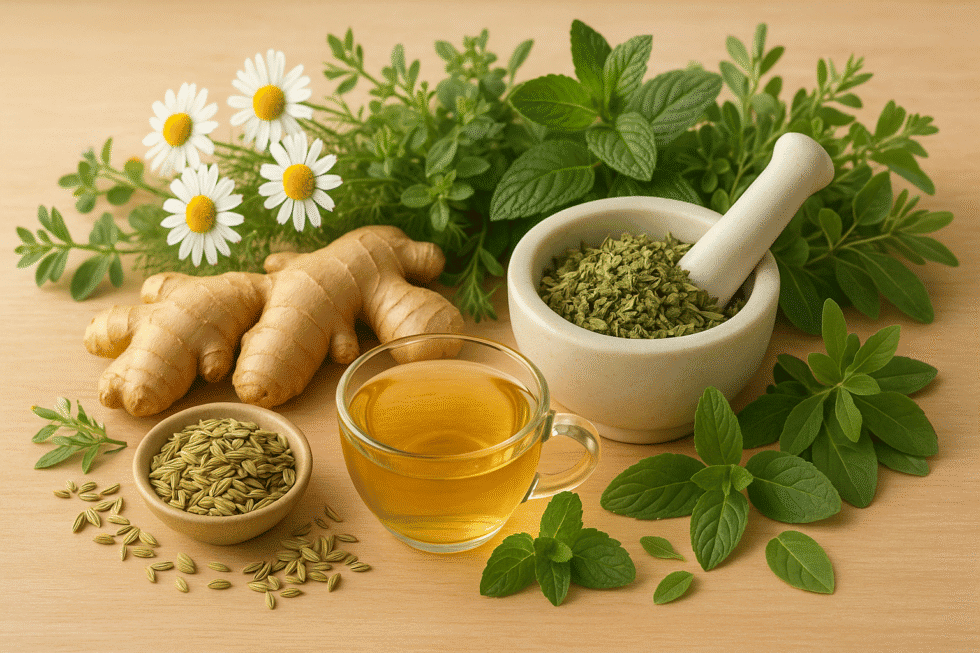 🌿 Natürlich gegen Magenbeschwerden: Die besten Heilpflanzen und Hausmittel für eine gesunde Verdauung
