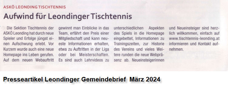 Wie gezielte Werbung und öffentliche Aufmerksamkeit zum Unternehmenserfolg beitragen Tischtennis Leonding | Wie gezielte Werbung und öffentliche Aufmerksamkeit zum Unternehmenserfolg beitragen