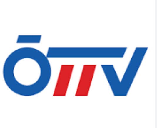 Stilisiertes ÖTTV-Logo mit blauen und roten geometrischen Formen auf weißem Hintergrund.