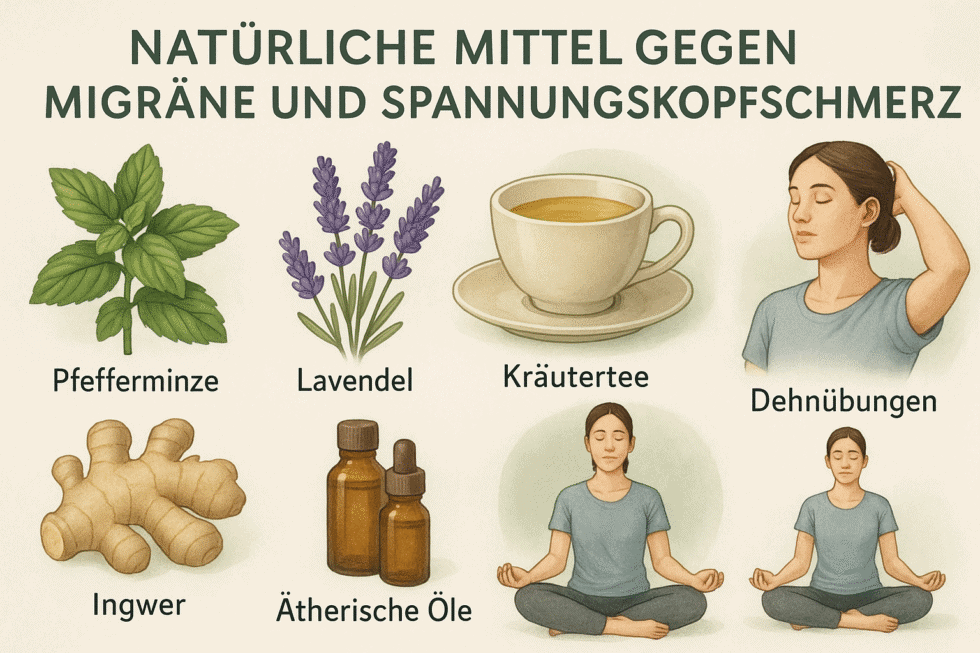 Was wirklich hilft: Natürliche Mittel gegen Migräne und Spannungskopfschmerz