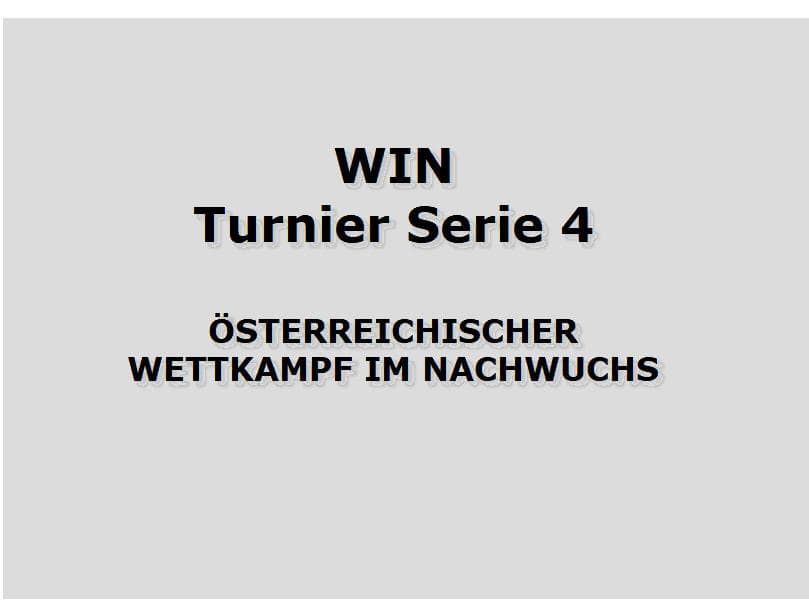 Linz ist Schauplatz der WIN-Turnier-Serie 4.