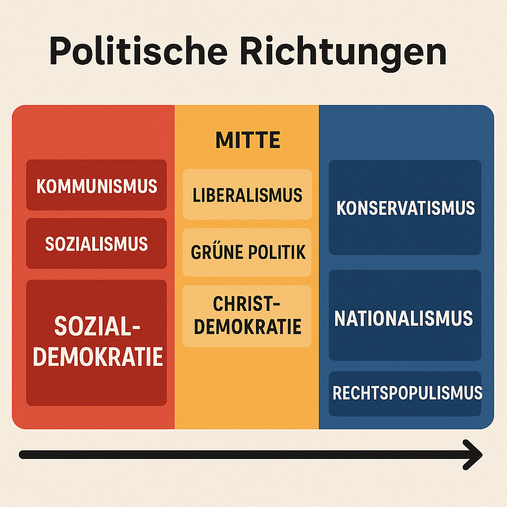 Politische Richtungen: Eine umfassende Analyse der ideologischen Landschaft
