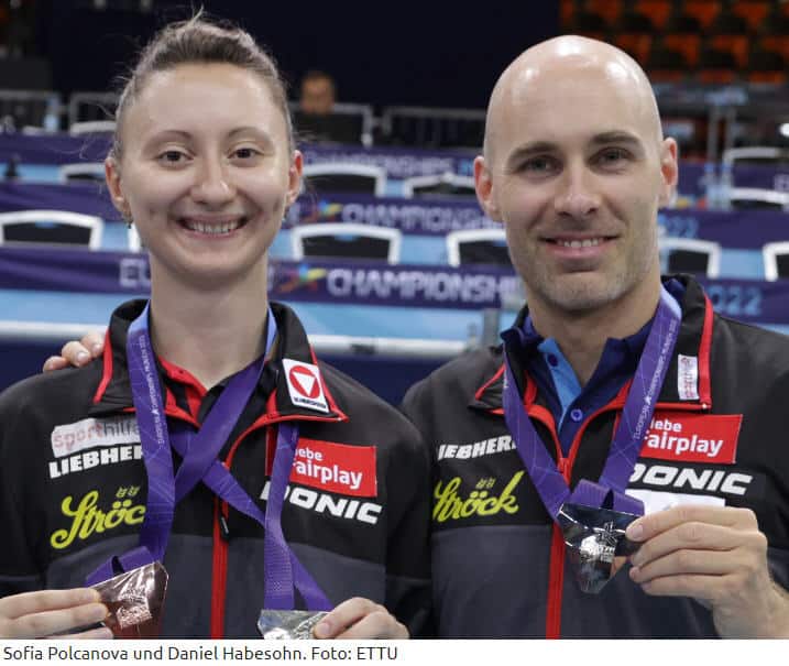 Daniel Habesohn und Sofia Polcanova lösen die Olympiatickets.