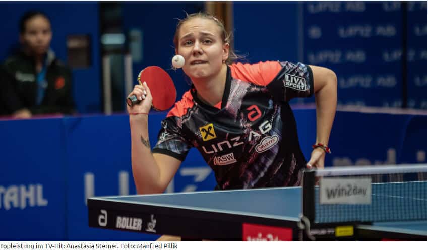 Anastasia Sterner besiegt Staatsmeisterin Liu Yuan und sichert Linz AG Froschberg TV-Sieg in der Tischtennis-Bundesliga Anastasia Sterner besiegt Staatsmeisterin Liu Yuan