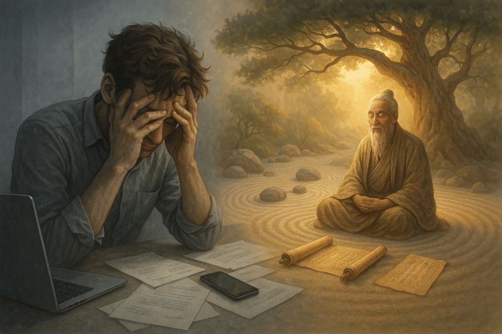 Mentale Erschöpfung und Burnout: Was wir von alter Weisheit lernen können