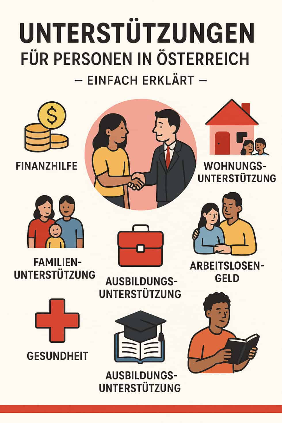 Unterstützungen für Personen in Österreich – einfach erklärt