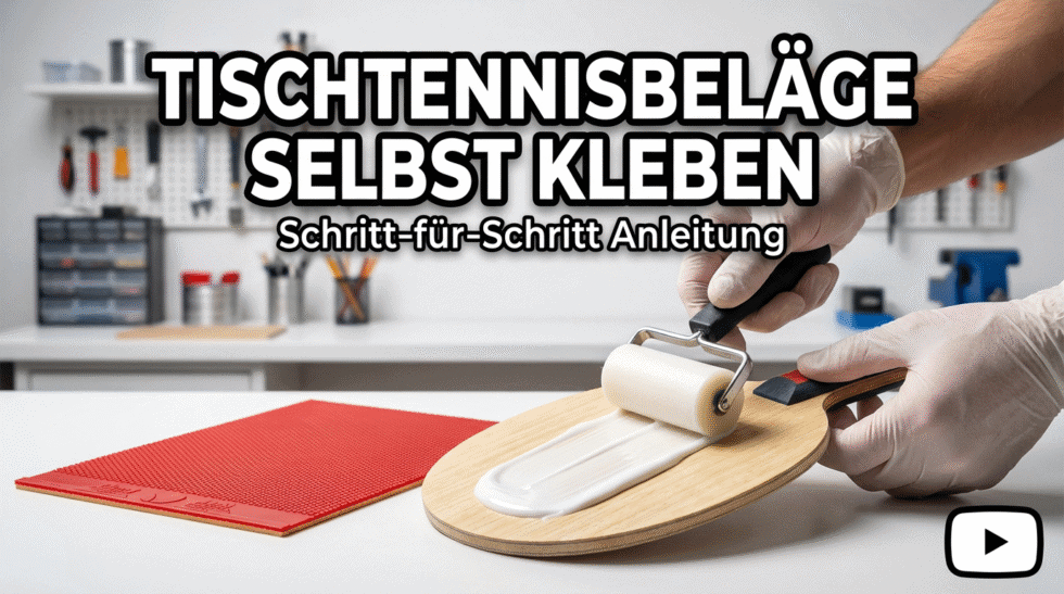 Belag kleben auf Tischtennisholz – Schritt-für-Schritt-Anleitung