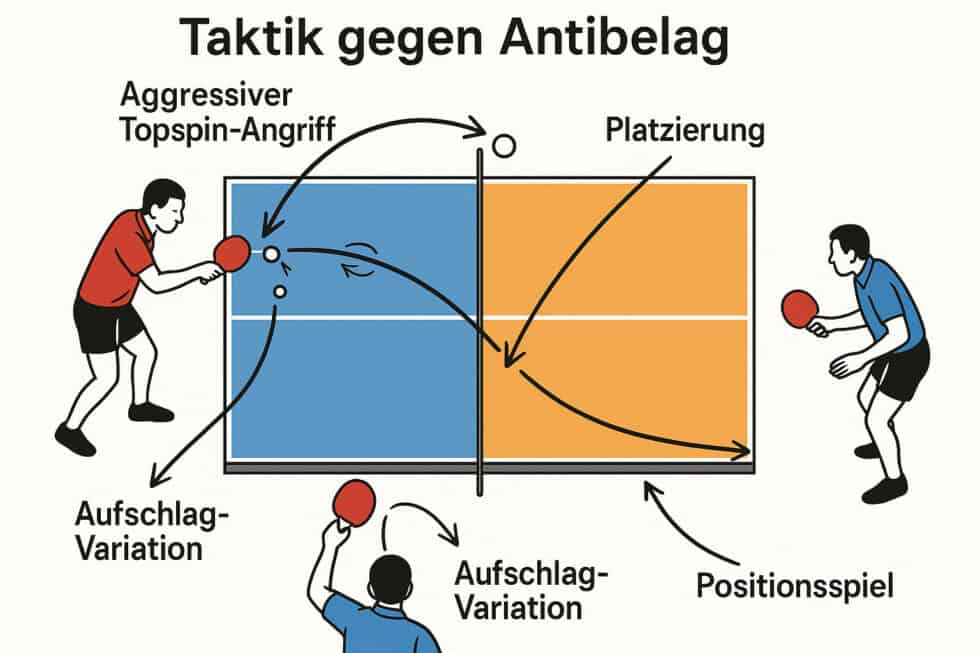 Spieltaktik gegen Antibelag im Tischtennis