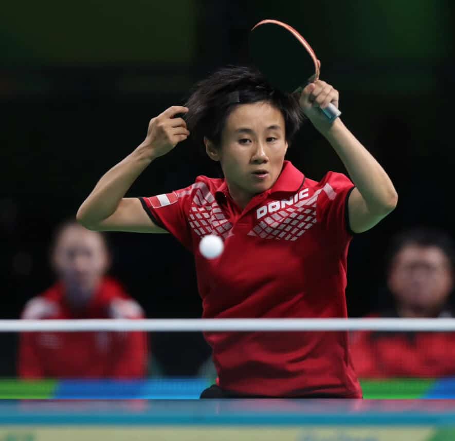 Österreichs Tischtennis-Asse sind im Pariser Olympiafieber! Liu Jia Tischtennisspieler Österreich