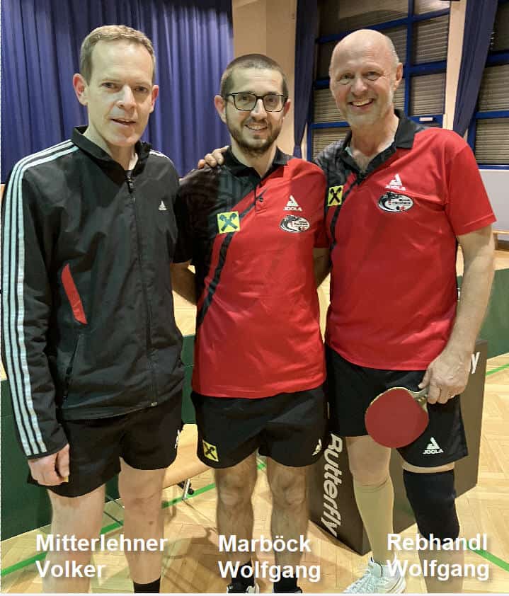 Tischtennis Teamgeist In Der Sporthalle Mitterlehner Marboeck Rebhandl Foto Alkoven 2