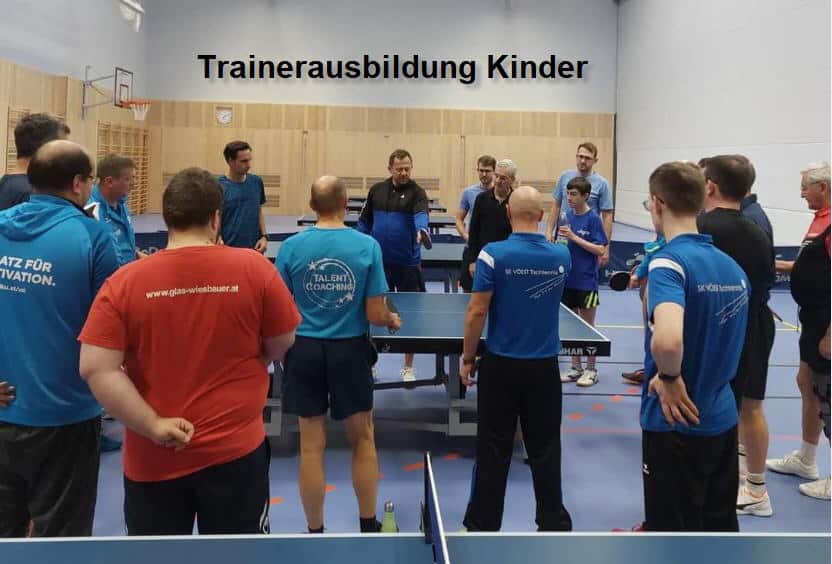 ÖTTV und OÖTTV fördern Tischtennis für Kinder: Trainerfortbildung und Motivation im Nachwuchsbereich