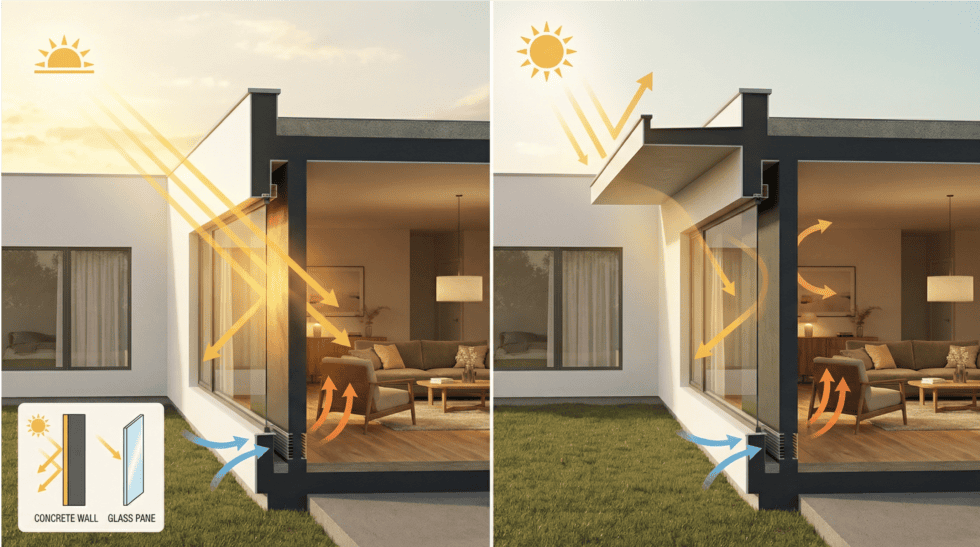 Die vergessene Heizung: Wie die Trombe-Wand Ihr Zuhause kostenlos heizt und kühlt