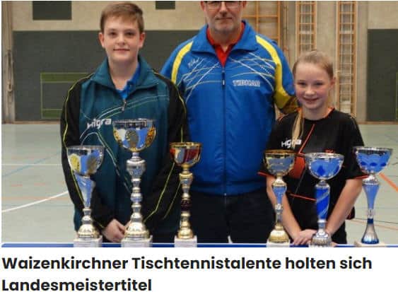 Vorzeigeverein des OÖTTV – Union Waizenkirchen Union Waizenkirchen